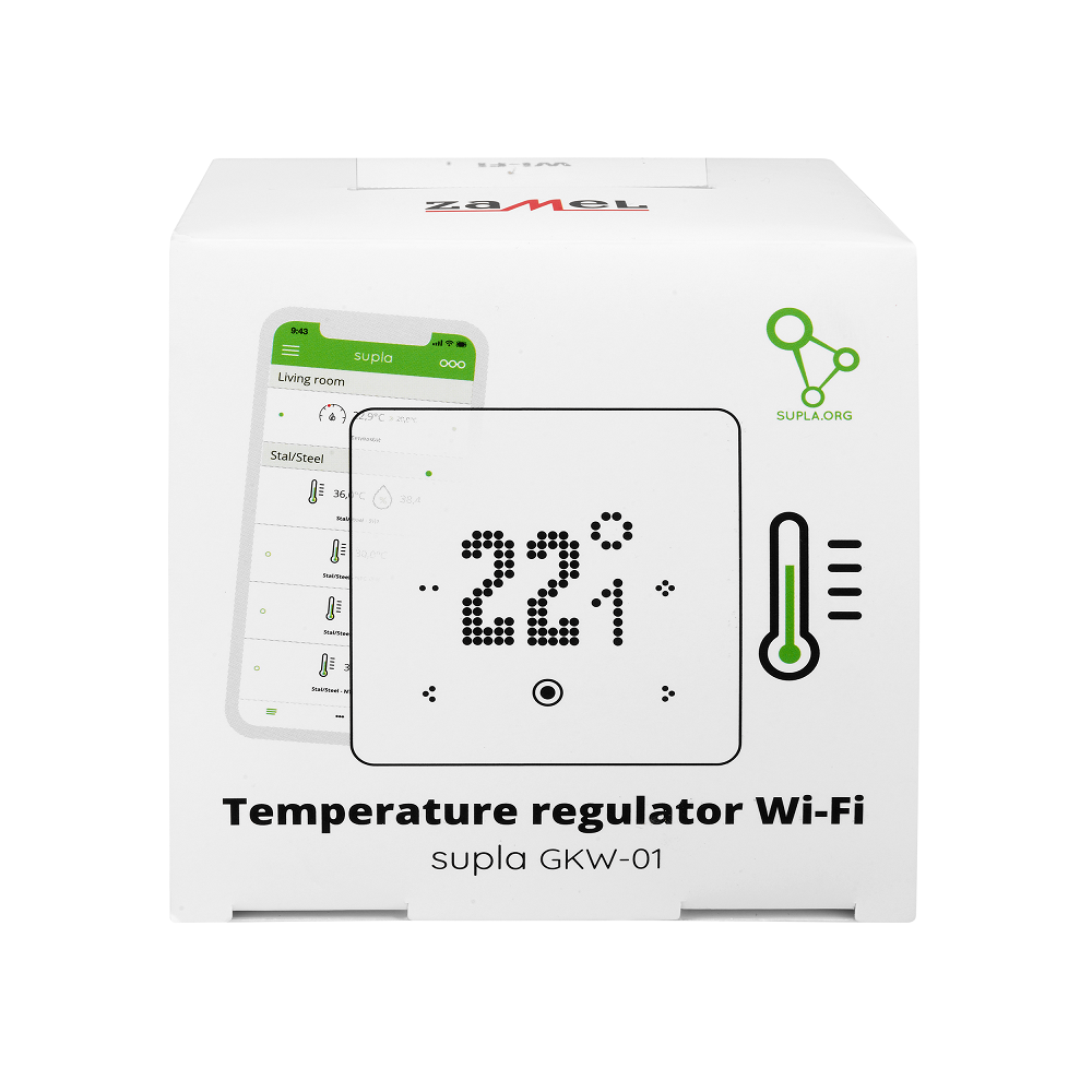 GKW01 hőmérsékletszabályozó Wi-Fi modul, fehér - Image 9