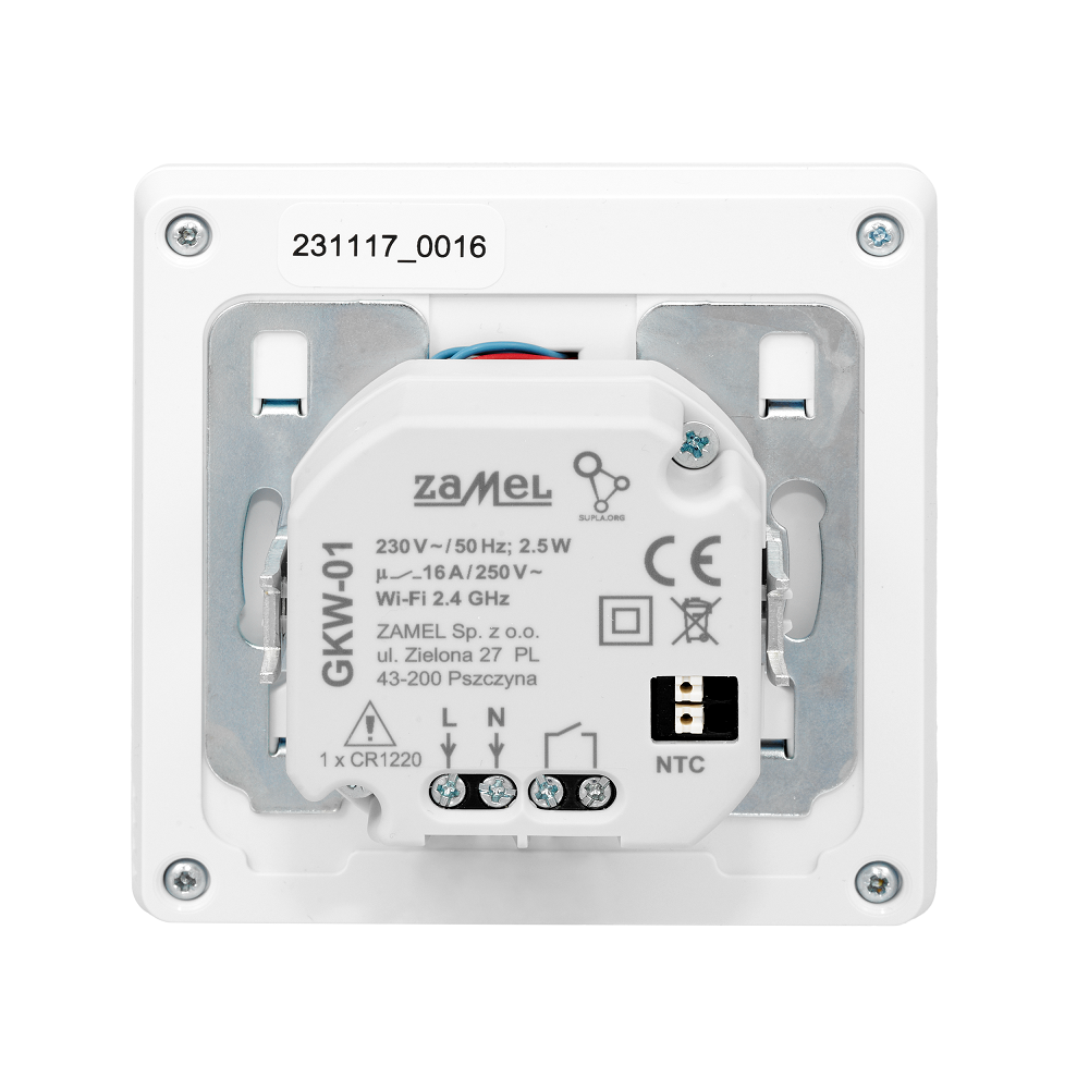 GKW01 hőmérsékletszabályozó Wi-Fi modul, fehér - Image 4