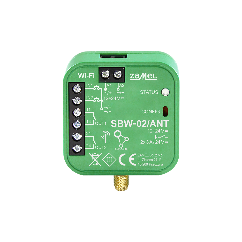 SBW02/ANT kapuvezérlő Wi-Fi modul SMA antennával - Image 2