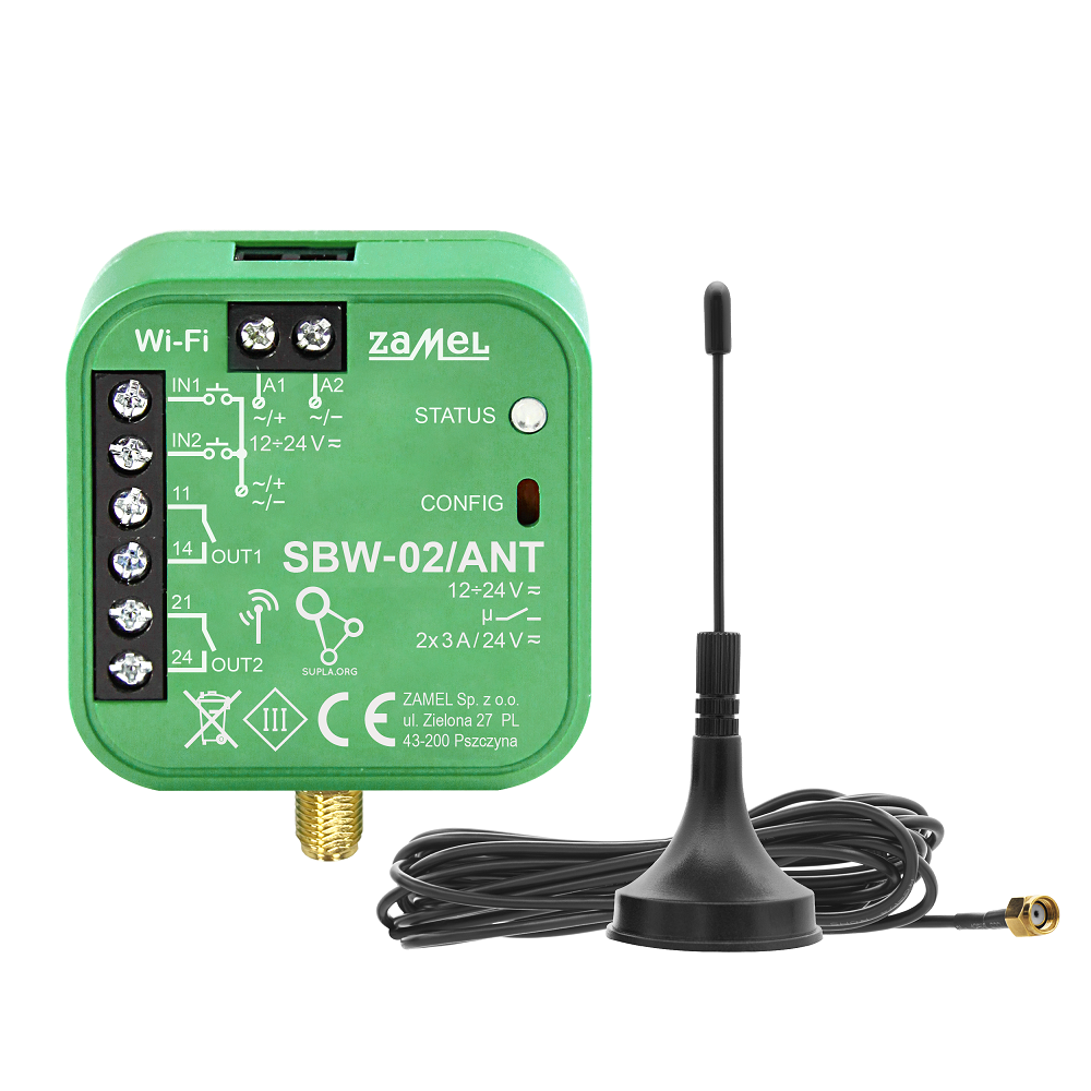SBW02/ANT kapuvezérlő Wi-Fi modul SMA antennával - Image 6