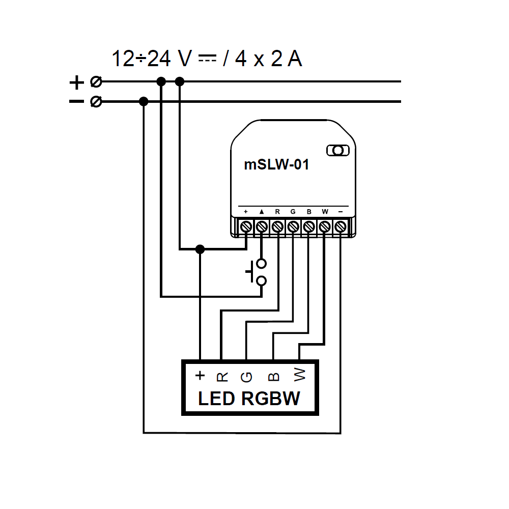 mSLW01 RGBW LED világítás vezérlő Wi-Fi modul - Image 6