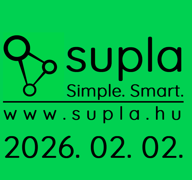 Üdvözlünk a www.supla.hu oldalon 2026.02.02. START ↑