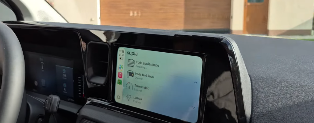 Műküdtesd motoros kapudat az autód infotainment rendszerén keresztül